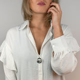 lovers in the locket necklace in stainless steel