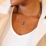 mini silver simplicity necklace