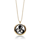 family locket necklace in gold
