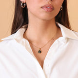 sky light  necklace in gold
