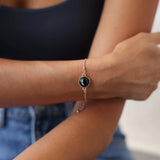 mini satellite bracelet in rose gold