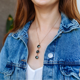 mini usambara necklace in rose gold