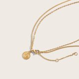 the stella necklace in gold