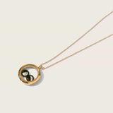 lovers in the locket necklace in gold