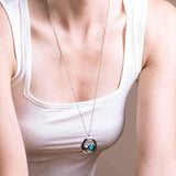 lovers in the locket necklace in stainless steel