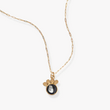 moonglow paw necklace in gold
