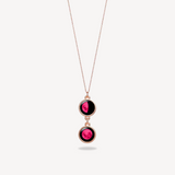 pink moon mini ituri necklace in rose gold