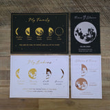 lunar reveal print - 4 moons