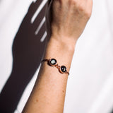 double moon pallene bracelet in rose gold