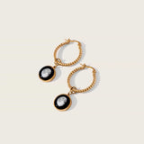 the carina hoops in gold