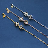 double moon pallene bracelet in rose gold