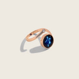 astral spiral ring in rose gold