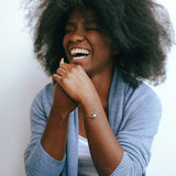 mini satellite bracelet in rose gold