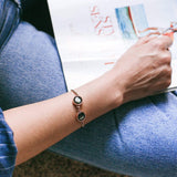 double moon pallene bracelet in rose gold