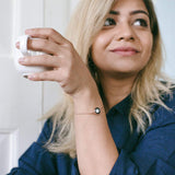 mini satellite bracelet in rose gold