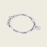 solar link bracelet in stainless steel