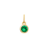 yellow gold birthstone charm