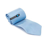 moon & crystal tie bar in matte black