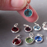 silver birthstone charm