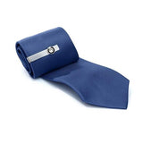 moon & crystal tie bar in matte black