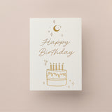 moon message card - happy birthday