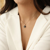 sky light necklace in rose gold