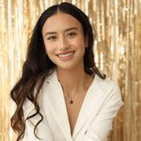 sky light necklace in rose gold