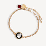 birthstone pallene bracelet in gold