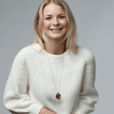 family locket necklace in rose gold