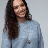 family locket necklace in gold