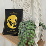 lunar reveal print - 1 moon - small