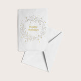 moon message card - happy holidays