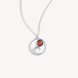 red moon lunar tide necklace