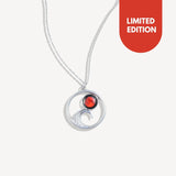red moon lunar tide necklace