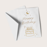 moon message card - happy birthday