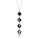 mini quadrupled necklace in rose gold