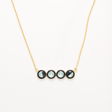 four moon lunar horizon in gold