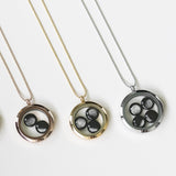 family locket necklace in gold