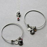 the birthstone satellite necklace