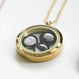 family locket necklace in gold