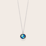 earthglow mini silver pendant