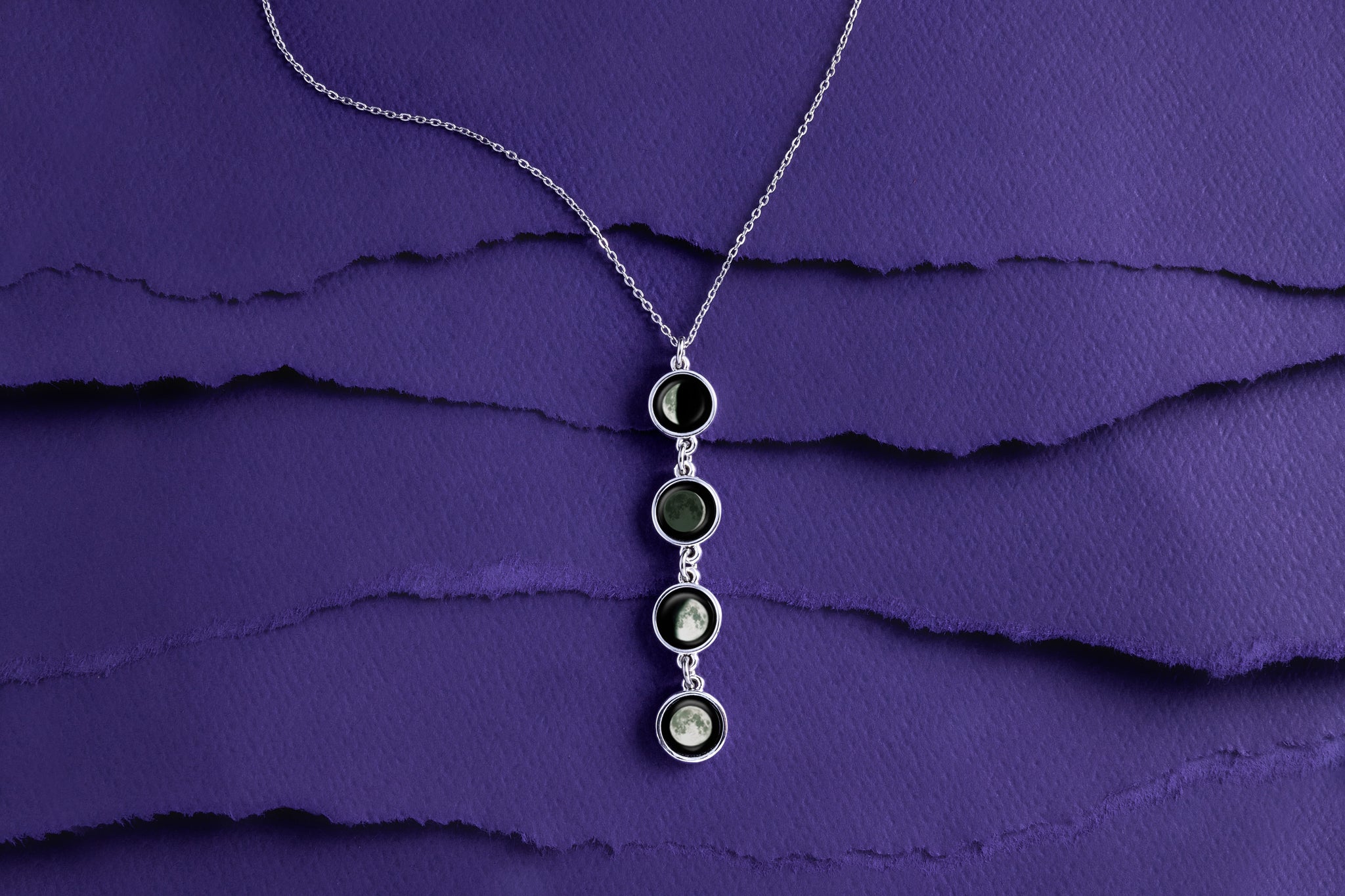Mini Quadrupled Necklace in Silver