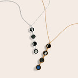 mini quadrupled necklace in gold