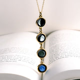 mini quadrupled necklace in gold