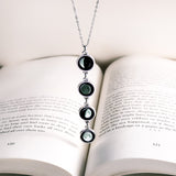 mini quadrupled necklace in silver