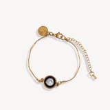 mini satellite bracelet in gold