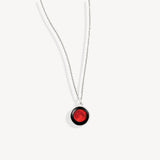 red moon charmed simplicity necklace with 13mm moon phase charm pendant