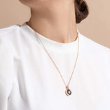 sky light necklace in rose gold