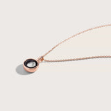 sky light necklace in rose gold