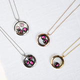 pink moon lovers in the locket in gold